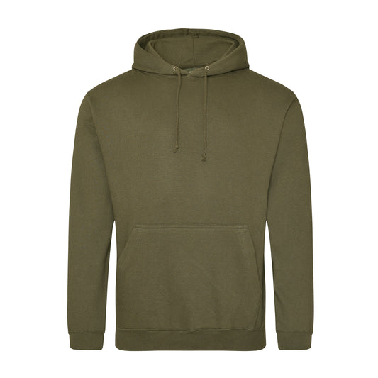 Plain Hoodie in Dark Olive Green