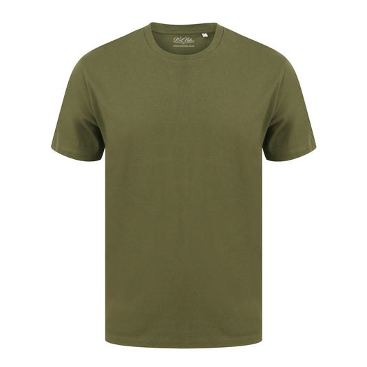 Plain T Shirt in Olive