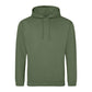 Plain Hoodie in Light Olive Green