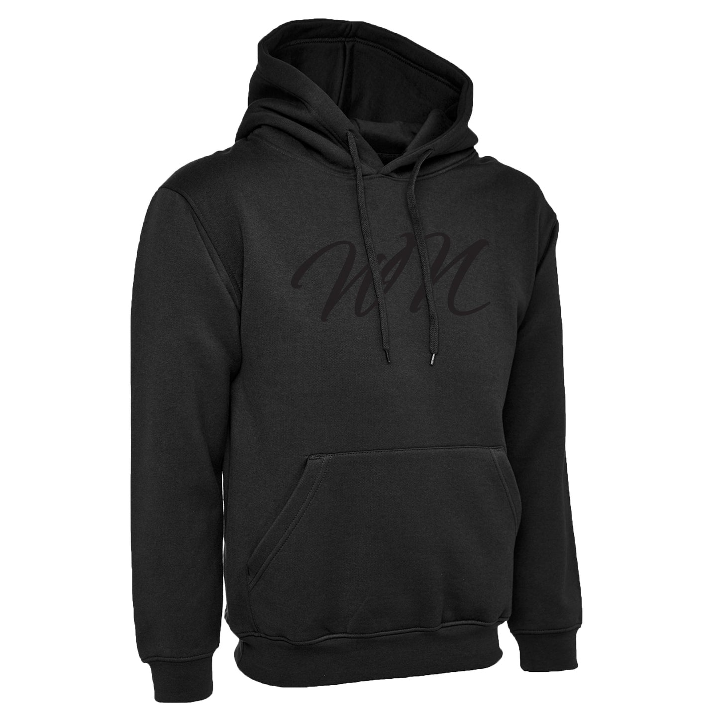 Black Hoodie with Large Black WN Logo