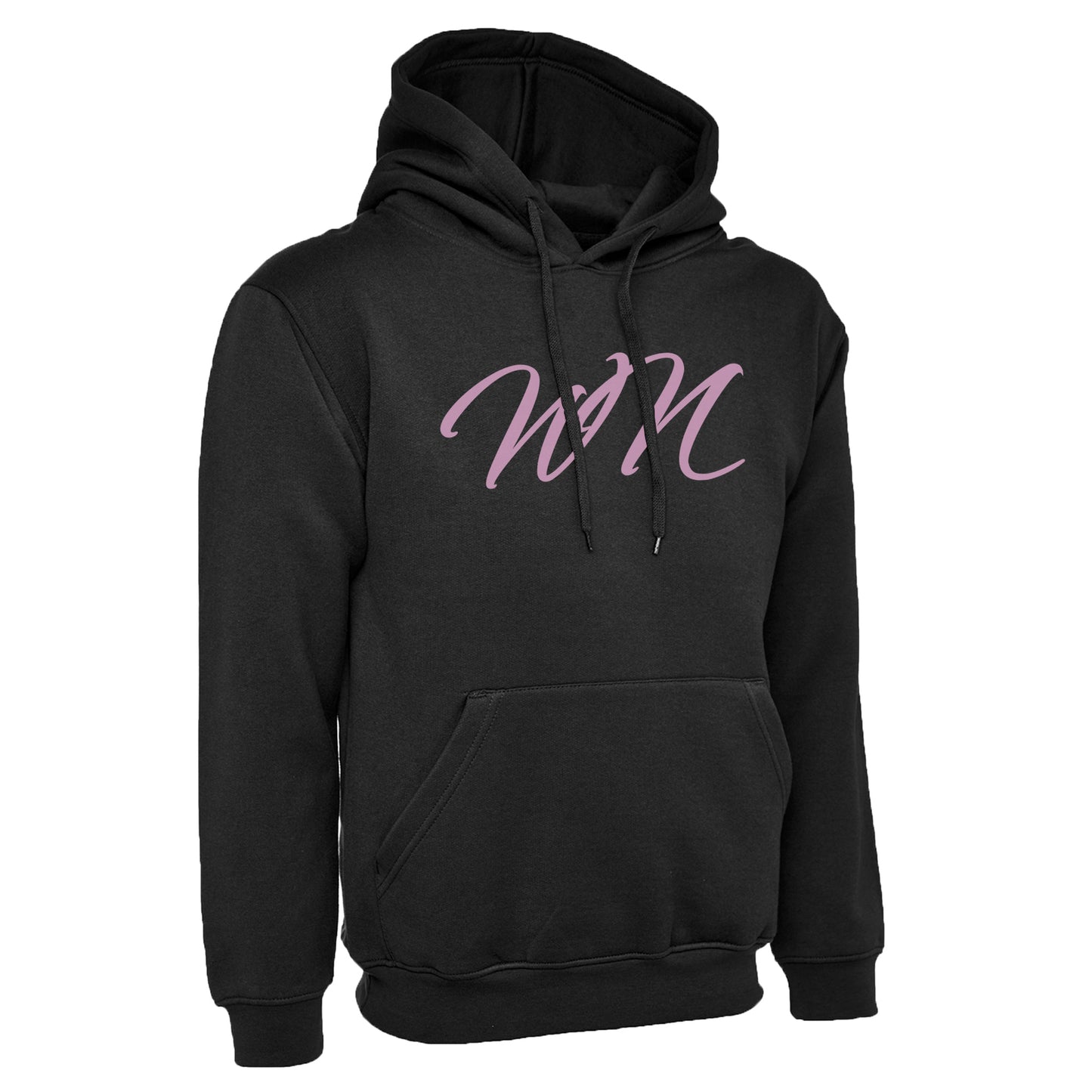 Black Hoodie with Large Pink WN Logo