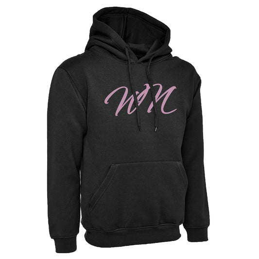 Black Hoodie with Large Pink WN Logo
