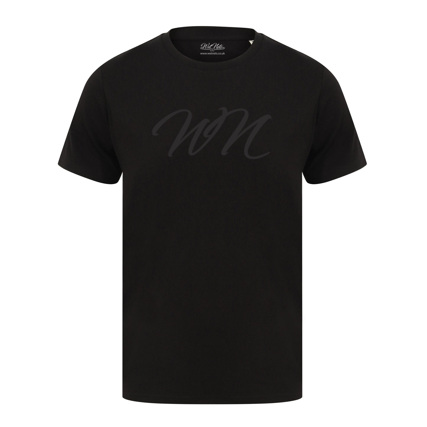 Black T Shirt with Large Black WN Logo