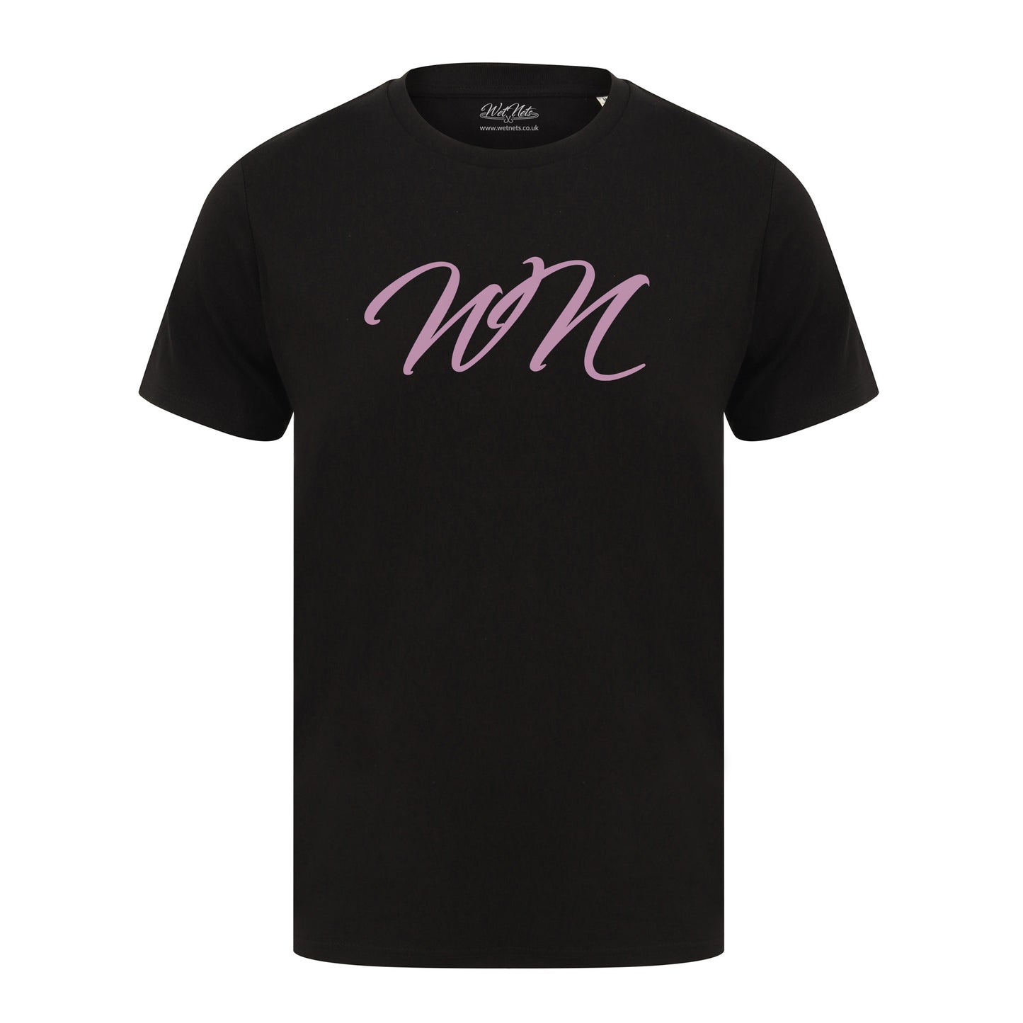 Black T Shirt with Large Pink WN Logo