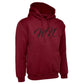 Burgundy Hoodie with Large Black WN Logo