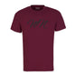 Burgundy T Shirt with Large Black WN Logo