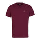 Burgundy T Shirt with Pink Hooked Logo