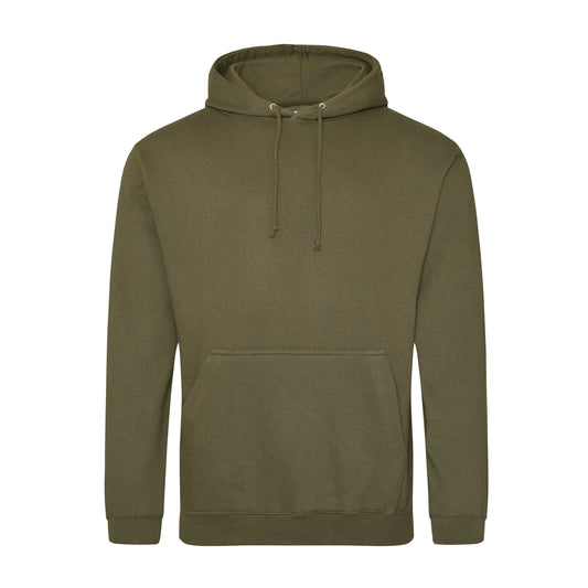 Plain Hoodie in Dark Olive Green