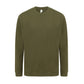 Plain Sweatshirt in Dark Olive Green