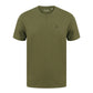 Olive T Shirt with Black Hooked Logo