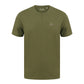 Olive T Shirt with Pink Hooked Logo